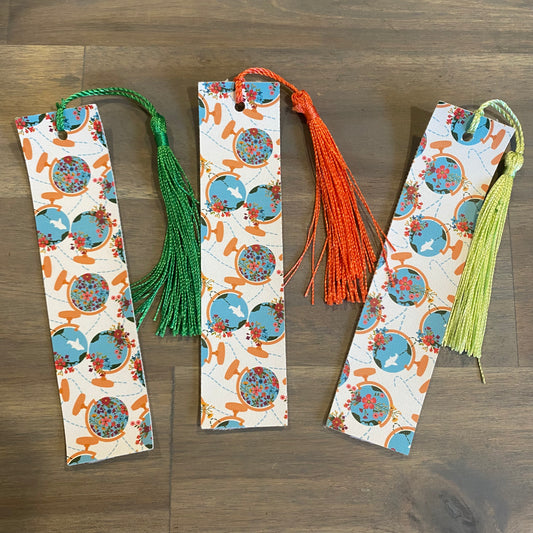 Around the World Bookmark