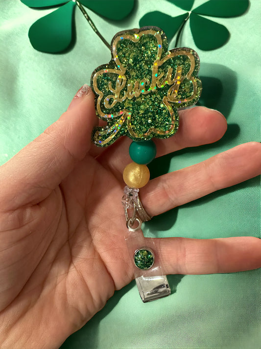 Lucky Clover Badge Reel