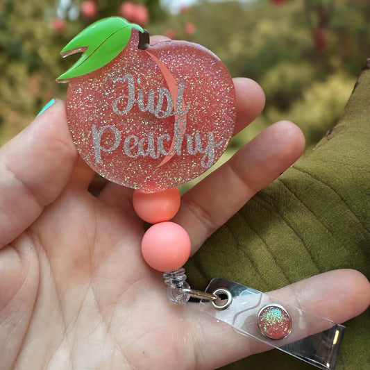 Just Peachy Badge Reel