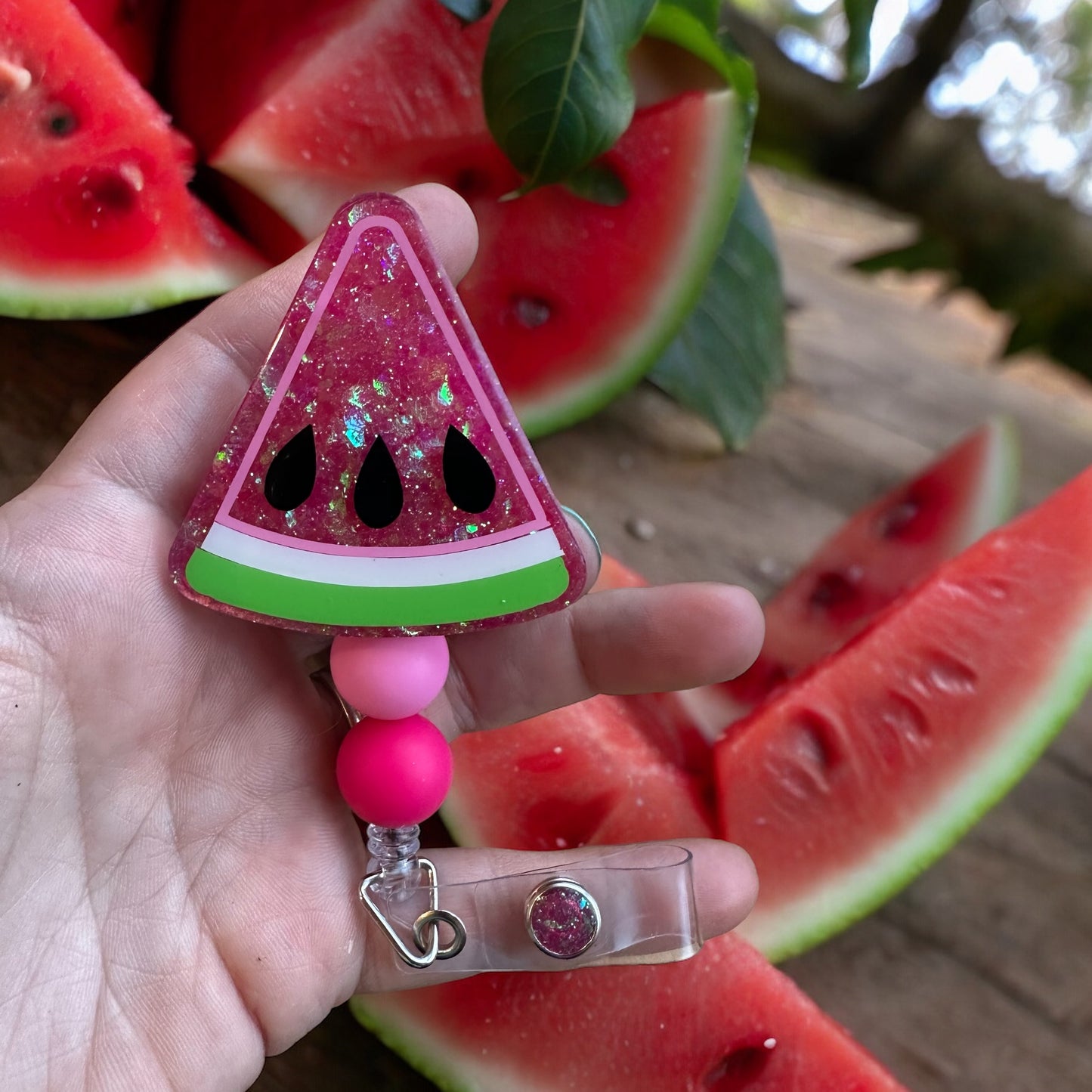 Watermelon Badge Reel