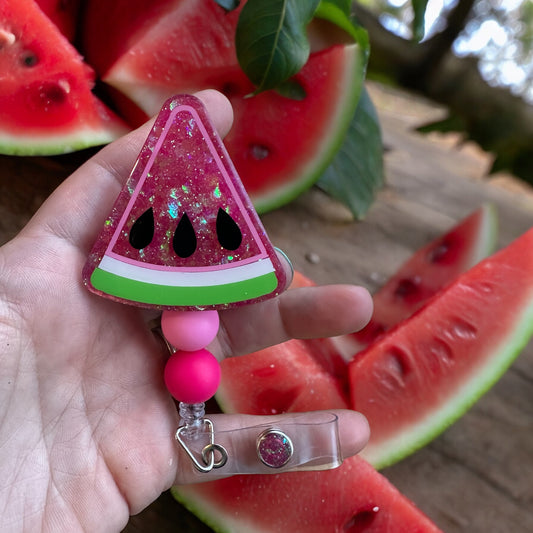 Watermelon Badge Reel