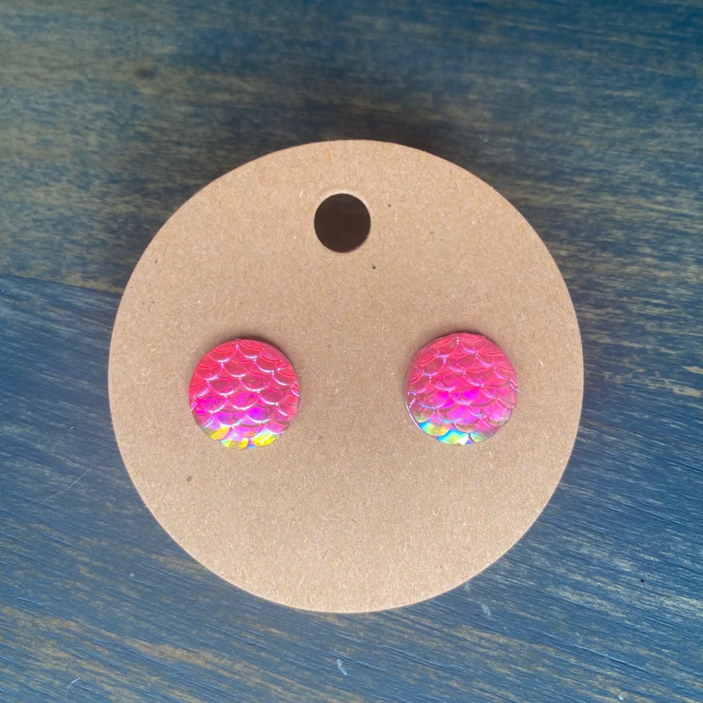 12mm Mermaid Druzy Stud