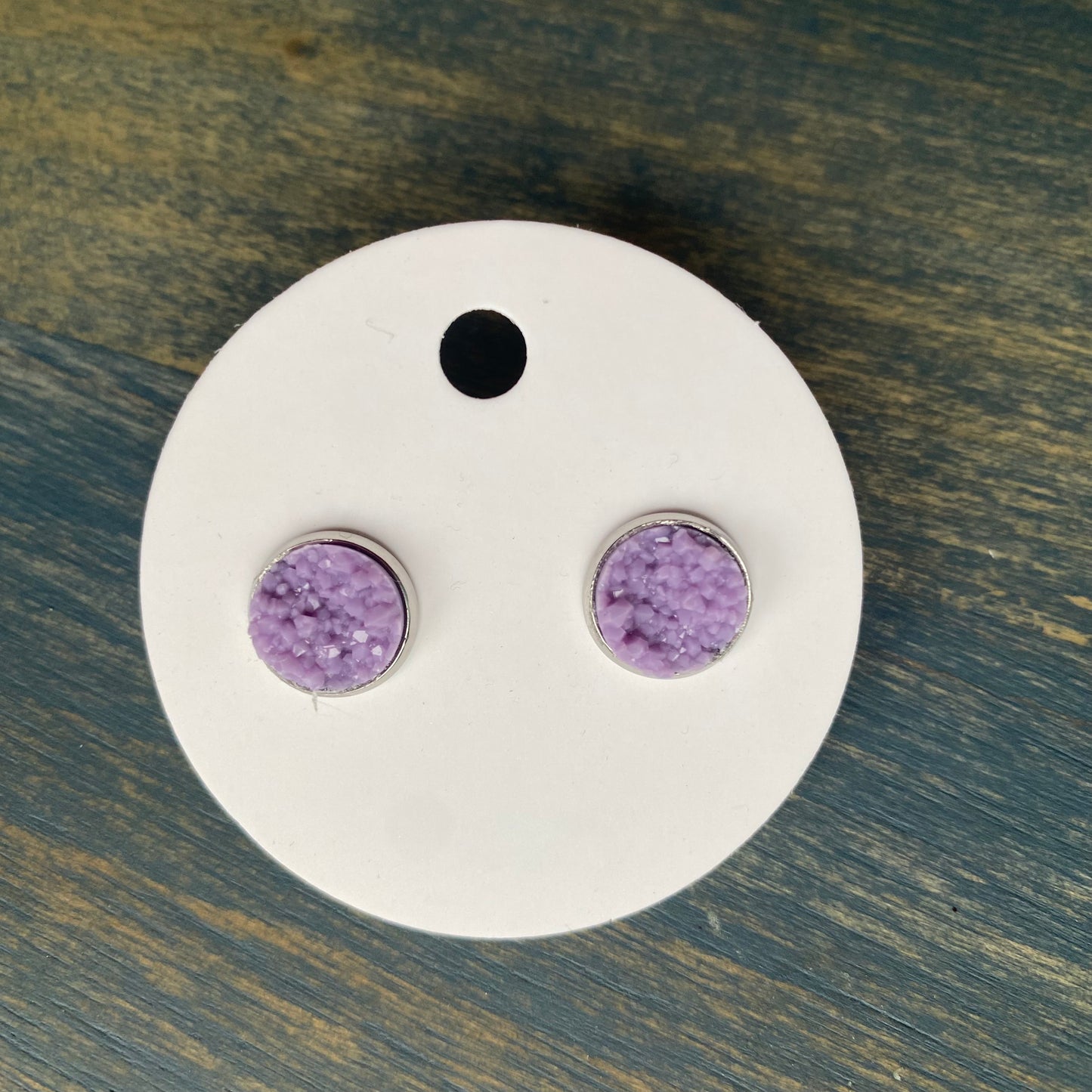 Spring Druzy Stud 10mm