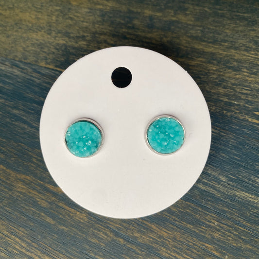 Spring Druzy Stud 10mm