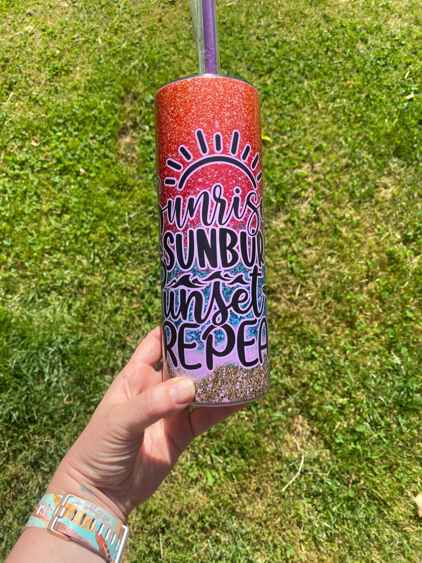 Sunset 20oz Skinny Tumbler