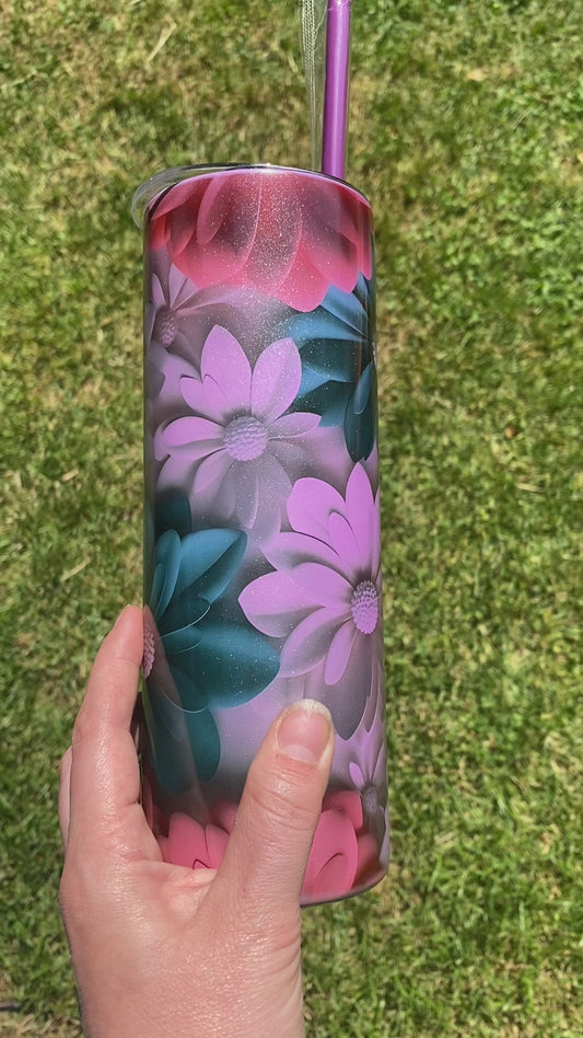 Floral 20oz Skinny Tumbler