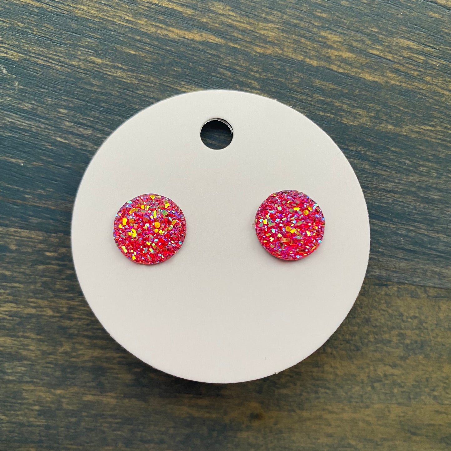 12 mm Faux Druzy Studs