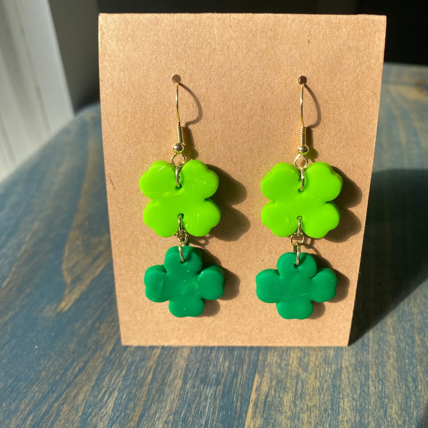 Clay Shamrock Dangles